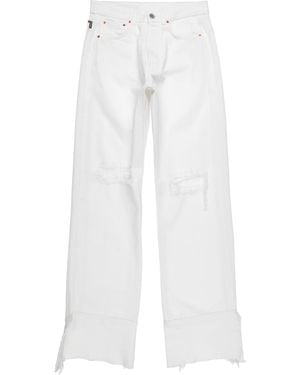 Vetements Denim Trousers - White