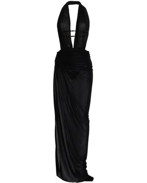 Atlein Maxi-Kleid - Schwarz