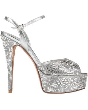 Gina Sandals Textile Fibers - Metallic
