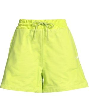 MSGM Lime Shorts & Bermuda Shorts Cotton - Yellow