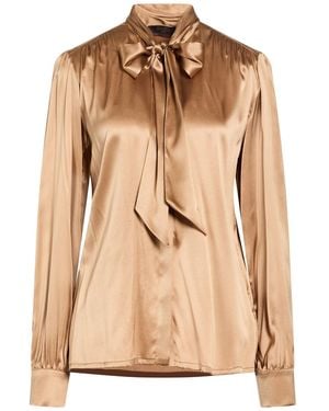 Moorer Shirt Silk, Elastane - Natural