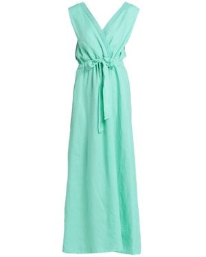 120% Lino Maxi Dress - Green