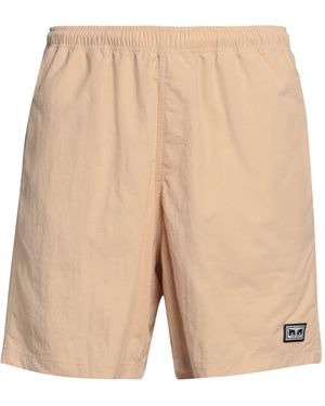 Obey Shorts & Bermuda Shorts Nylon - Natural