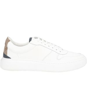 Herno Sneakers Leather, Textile Fibers - White
