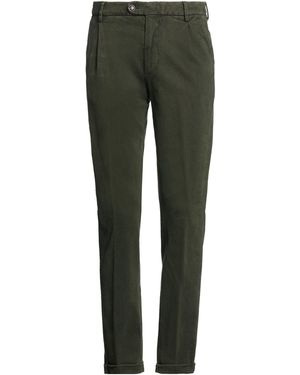 BARMAS Dark Pants Cotton, Elastane - Green