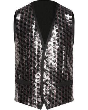 Dolce & Gabbana Tailored Vest Polyester, Silk - Black