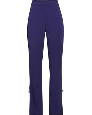 Twinset Trousers Polyester, Viscose, Elastane - Blue