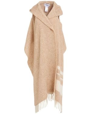 Dondup Cape Alpaca Wool, Mohair Wool, Wool, Polyamide - Natural
