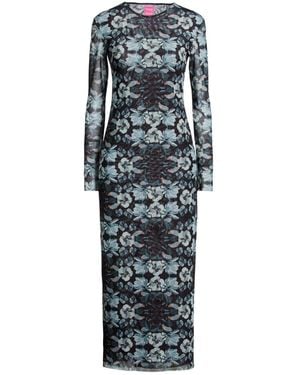 Franco Ferrari Maxi Dress Polyester, Elastane - Black