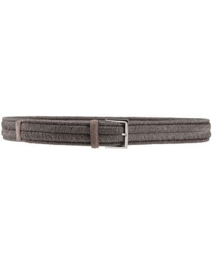 Orciani Belt Textile Fibers - White