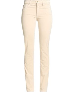 7 For All Mankind Trousers Cotton, Modal, Elastomultiester, Elastane - Natural