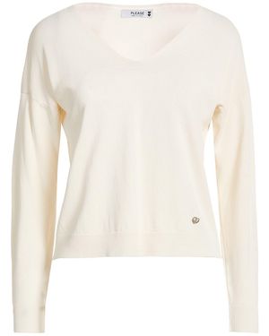 Please Ivory Sweater Viscose, Polyamide - White
