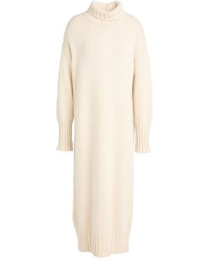 Aragona Ivory Midi Dress Cashmere - White