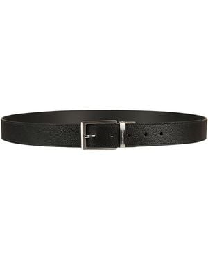 Emporio Armani Belt Leather - Black