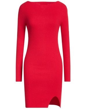 ViCOLO Mini Dress Viscose, Polyester - Red