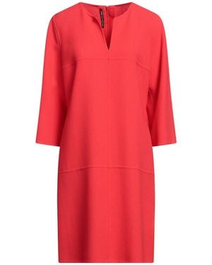 AVOLIO Milano Mini Dress Wool - Red