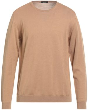 Roberto Collina Camel Jumper Merino Wool - White