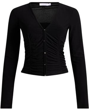 Patrizia Pepe Top Polyester, Elastane - Black