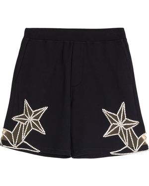 DSquared² Shorts & Bermuda Shorts Cotton, Elastane, Polyamide, Glass - Black