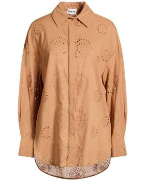 Berna Camel Shirt Cotton - Brown