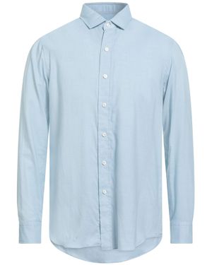 Salvatore Piccolo Sky Shirt Cotton - Blue