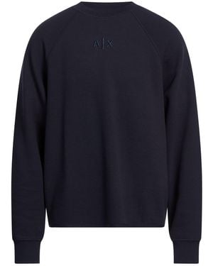ARMANI EXCHANGE Midnight Sweatshirt Cotton, Polyester, Elastane - Blue