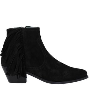 Paola D'arcano Ankle Boots Leather - Black