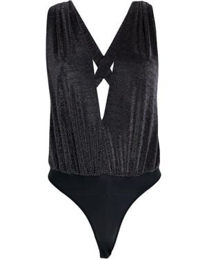 Zeynep Arcay Midnight Bodysuit Viscose - Black