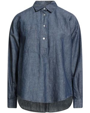 Barba Napoli Top Cotton, Linen - Blue