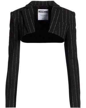 Moschino Jacket Wool, Polyester, Polyamide, Acrylic, Elastane - Black