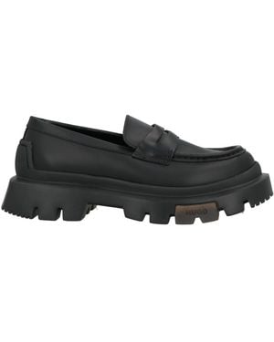 HUGO Loafers Leather - Black