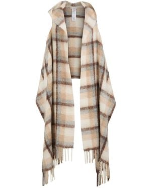 Woolrich Cape Alpaca Wool, Mohair Wool, Virgin Wool, Polyamide - Natural