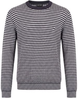 Giorgio Armani Sweater Virgin Wool, Polyester, Polyamide, Elastane - Blue