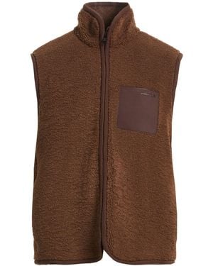 Moncler Vest Polyester, Calfskin - Brown