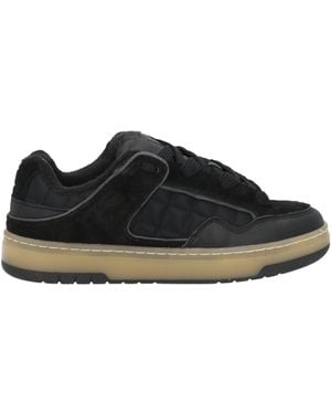 Date Trainers Leather, Textile Fibres - Black