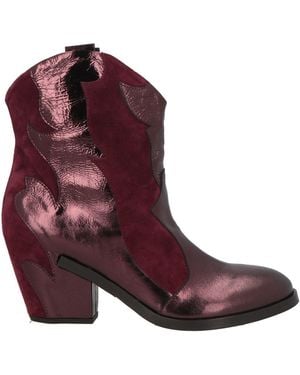 Roberto Del Carlo Ankle Boots Leather - Purple
