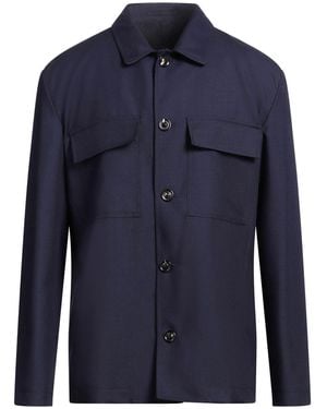 Lardini Jacket Wool, Mohair Wool - Blue