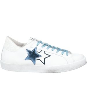 2Star Trainers Leather, Textile Fibres - White