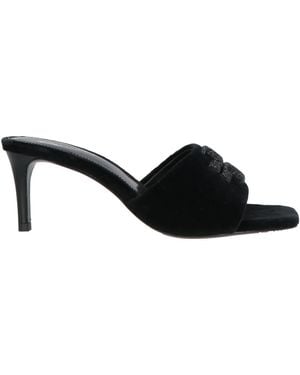 Tory Burch Sandals Textile Fibers - Black