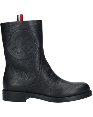 Moncler Ankle Boots Leather - Black