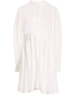 Eleventy Mini Dress Linen - White