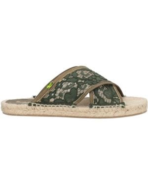 Baldinini Military Espadrilles Textile Fibers - Green