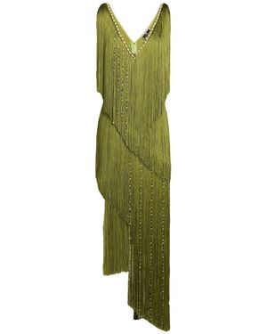 Elisabetta Franchi Maxi Dress Polyester, Elastane - Green