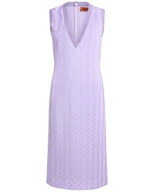 Missoni Vestido Midi - Morado