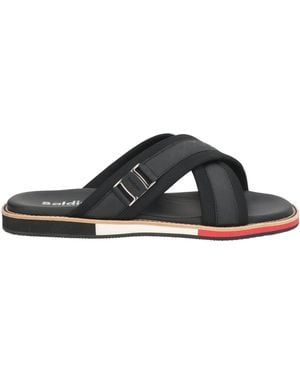 Baldinini Sandals Calfskin, Textile Fibres - Black
