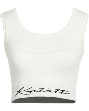 Kontatto Top Viscose, Polyester - White