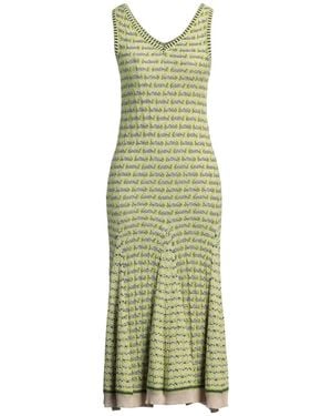 Wales Bonner Midi Dress Cotton - Green