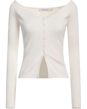 Calvin Klein Cardigan Cotton, Polyamide, Elastane - White