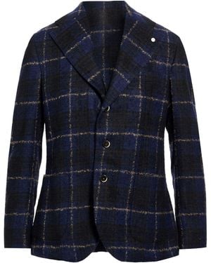 Luigi Bianchi Blazer Wool, Polyester, Polyamide, Acrylic - Blue