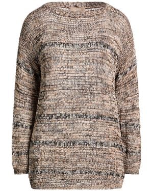 Cividini Camel Jumper Cotton, Linen, Viscose, Metallic Fibre, Polyamide - Natural